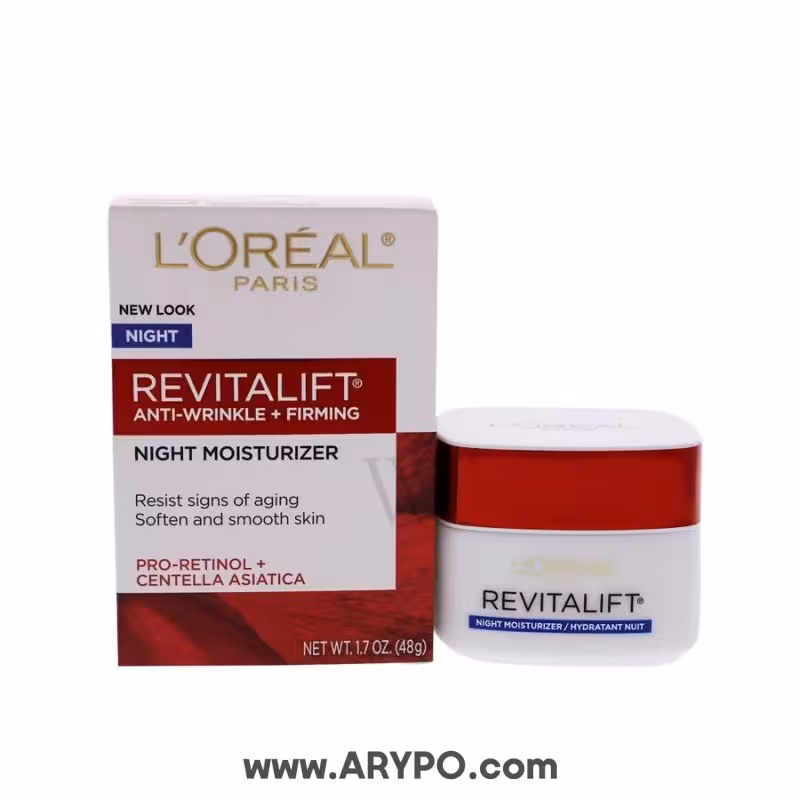 کرم مرطوب کننده شب لورآل مدل REVITALIFT