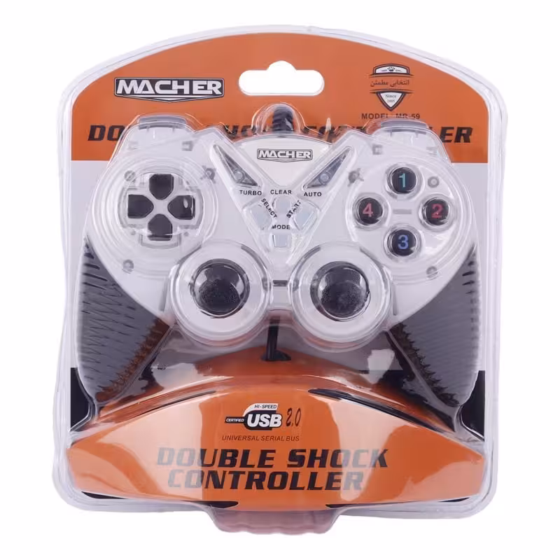 دسته بازی گیم پد تک شوک دار سیمی Macher MR-59