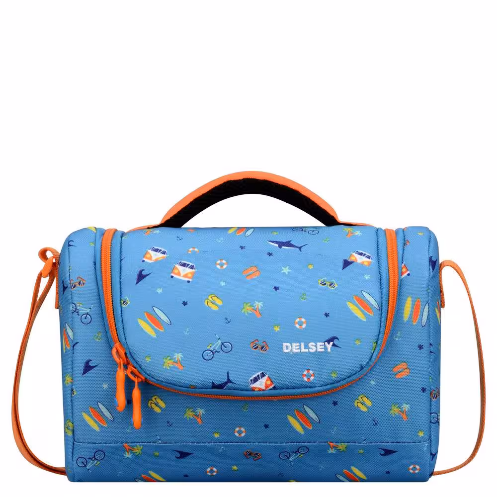 کیف غذا مدرسه ای دلسی مدل آبی کنار دریا