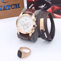 ست مردانه ساعت تیسوت و دستبند و انگشتر 485560750