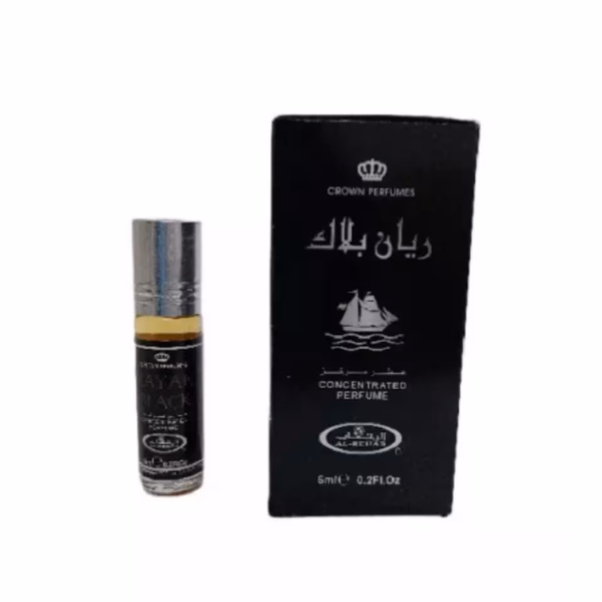 عطر زنانه مردانه الرحاب مدل ریان بلاک رایان بلک حجم 6 میل