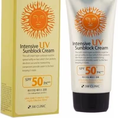 کرم ضد آفتاب گیاهی آبرسان کلینیک 3W CLINIC SPF50     PA (70 میلی‌لیتر)