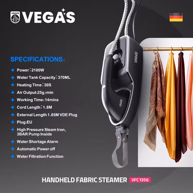 اتو بخار مخزن دار 2100 وات برند وگاس کد VHS 1356