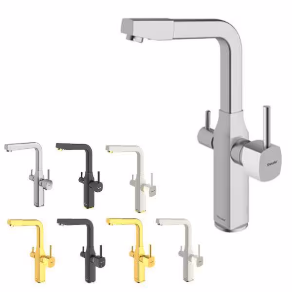 شیر ظرفشویی دوکاره شودر مدل یونیک