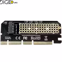 کارت تبدیل PCIE X1 به M-KEY NVME M2 مینی تک
