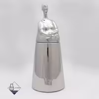 پاسماوری بانو کرومیک نقره ای طرح دو