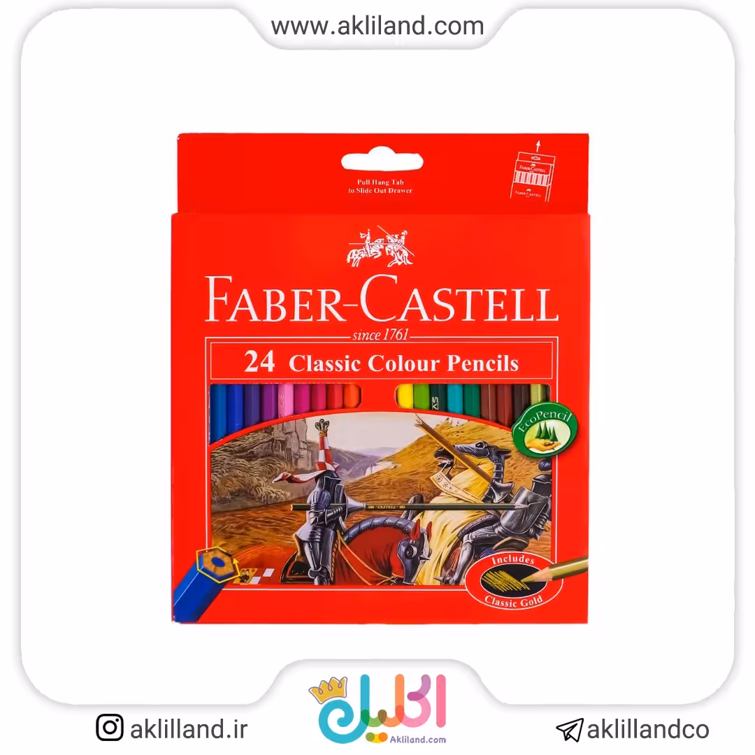 مداد رنگی 24 رنگ فابر کاستل