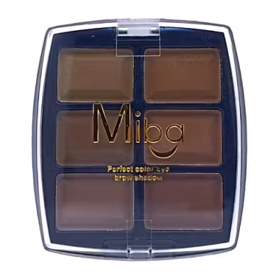پالت سایه ابرو 6 رنگ میبا شماره m15