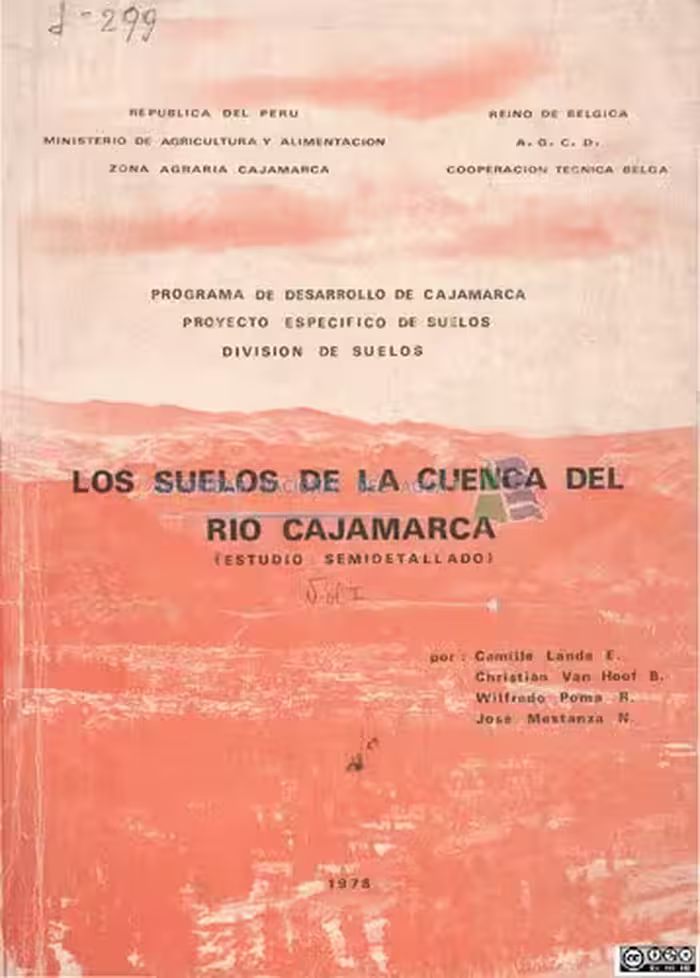 خرید و دانلود نسخه کامل کتاب Los suelos de la cuenca del río Cajamarca. Estudio semidetallado