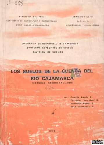 خرید و دانلود نسخه کامل کتاب Los suelos de la cuenca del río Cajamarca. Estudio semidetallado