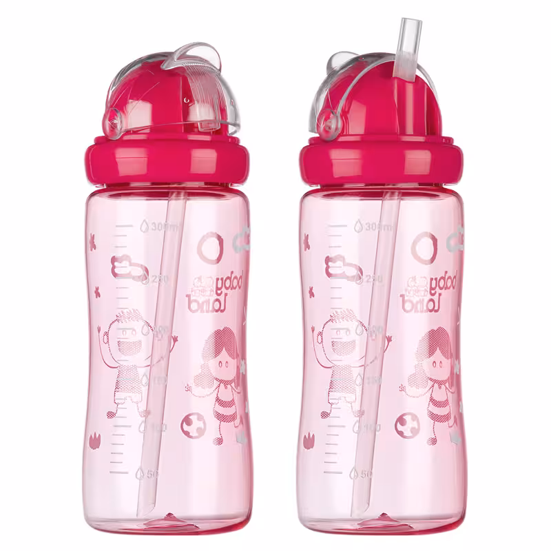 قمقمه نی دار 300 میل کودک بیبی لند دخترانه