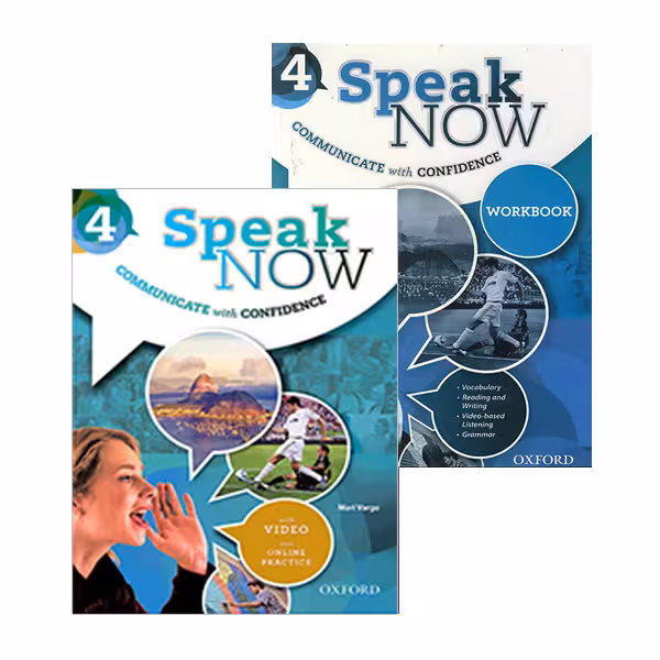 کتاب اسپیک نو 4 ویرایش دوم سایز بزرگ (رحلی) | Speak Now 4 (SB WB Audio) 2nd Edition | خرید کتاب زبان | خرید لوازم التحریر | چی کتاب | بالاترین تخفیف و ارسال رایگان