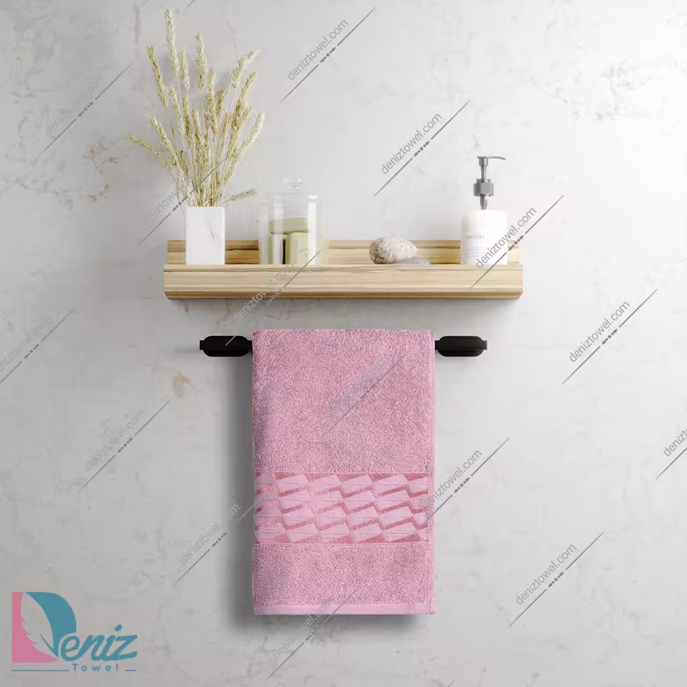 حوله دستی بزرگ طرح آرام رنگ کالباسی