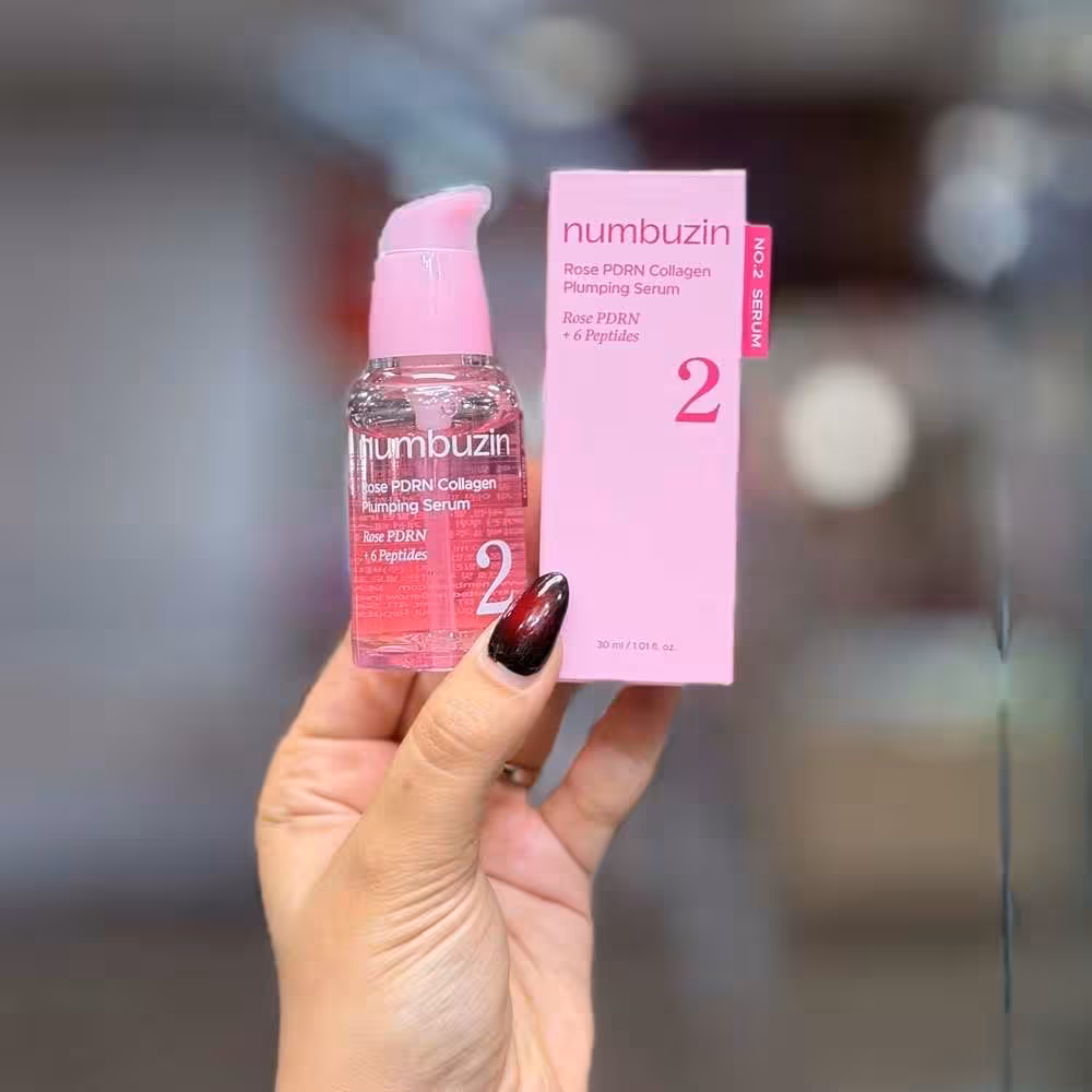 سرم حجم دهنده PDRN و کلاژن عصاره رز نامبر 2 نامبوزین NUMBUZIN ROSE PDRN COLLAGEN PLUMPING