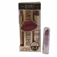 رژ لب جامد و مداد لب یوشاس شماره 07 USHAS