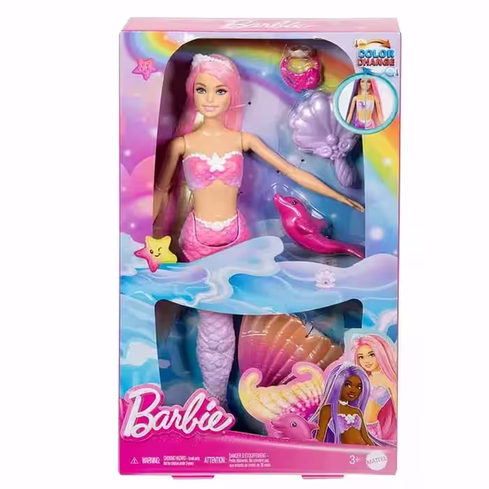 عروسک باربی مدل Color Changing Mermaid Doll کد HRP97