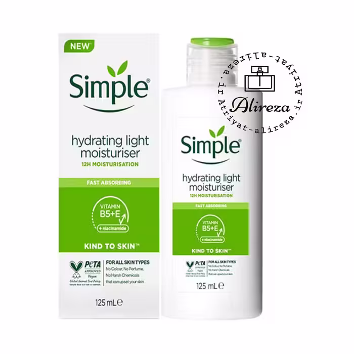 کرم آبرسان و مرطوب کننده لایت سیمپل light حجم 125 میل