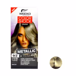 کیت رنگ مو ویکو مدل color shock شماره 9/2 حجم 80 میلی لیتر رنگ دودی