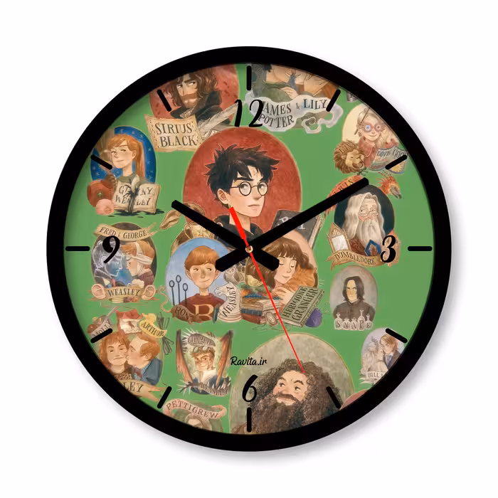 ساعت دیواری بزرگ راویتا طرح هری پاتر کد 3629