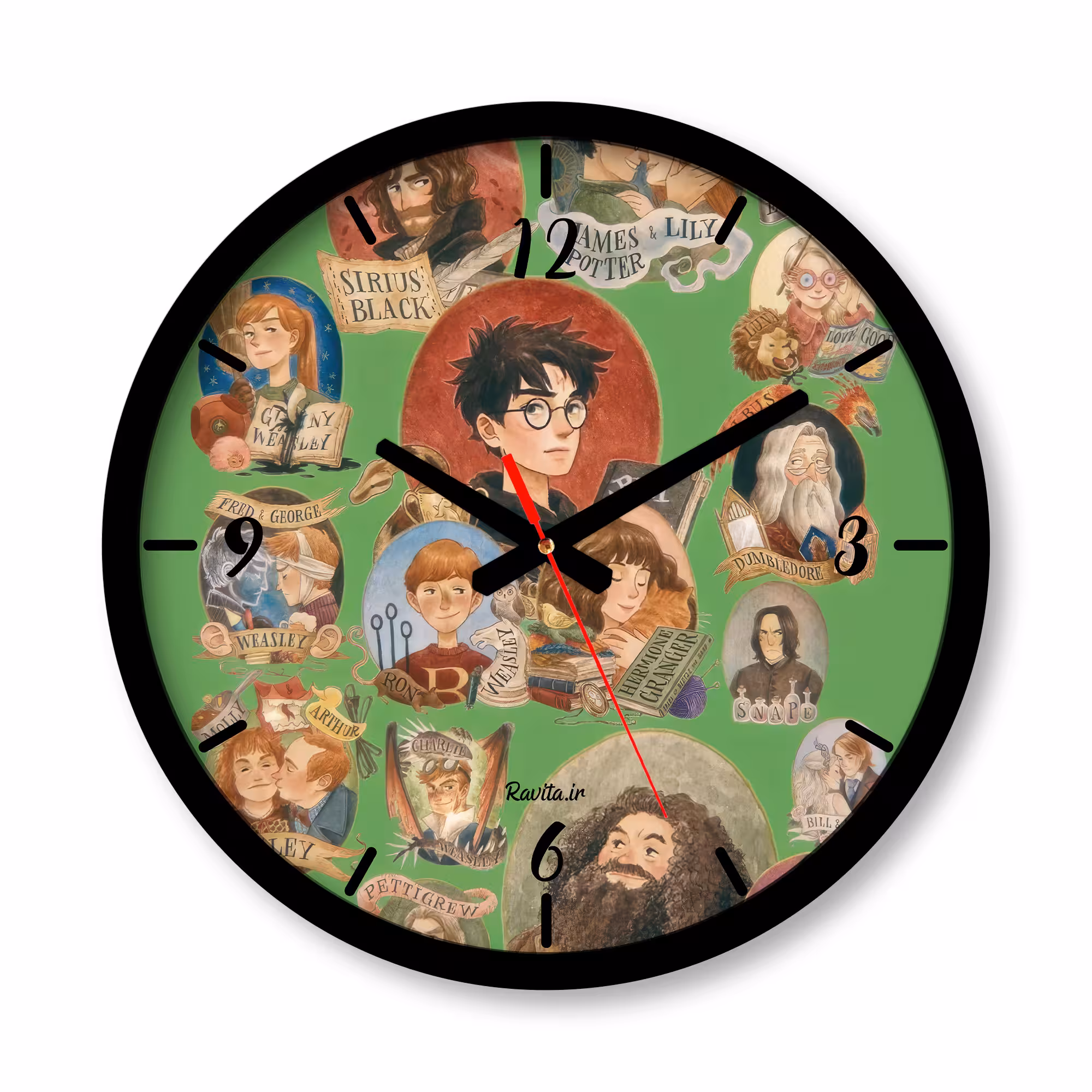 ساعت دیواری بزرگ راویتا طرح هری پاتر کد 3629