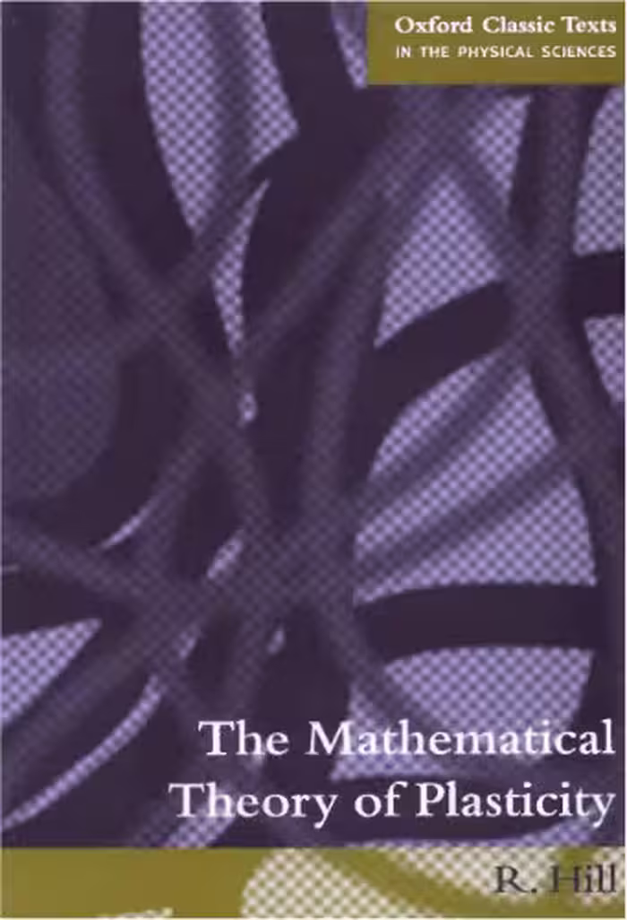 خرید و دانلود نسخه کامل کتاب The mathematical theory of plasticity