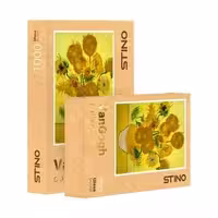 پازل شیشه ای استینو 500 تکه طرح ونگوگ (کد 12107)،(باجعبه)