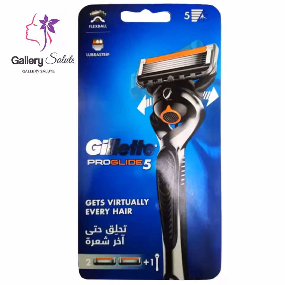 خودتراش اصلاح ژیلت پروگلاید 5 همراه 2 یدک / Gillette Proglide 5 Handle   2 Blades
