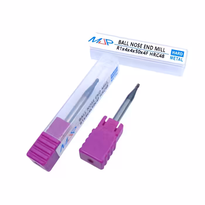 خرید و قیمت فرز اندمیل بالنوز R1 چهار پر با سختی راکول HRC48