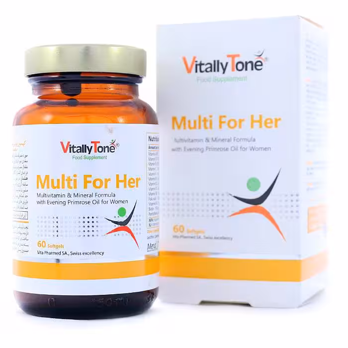 کپسول مولتی فور هر ویتالی تون 60 عددی