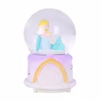 گوی برفی موزیکال دختر با بال فرشته نشسته