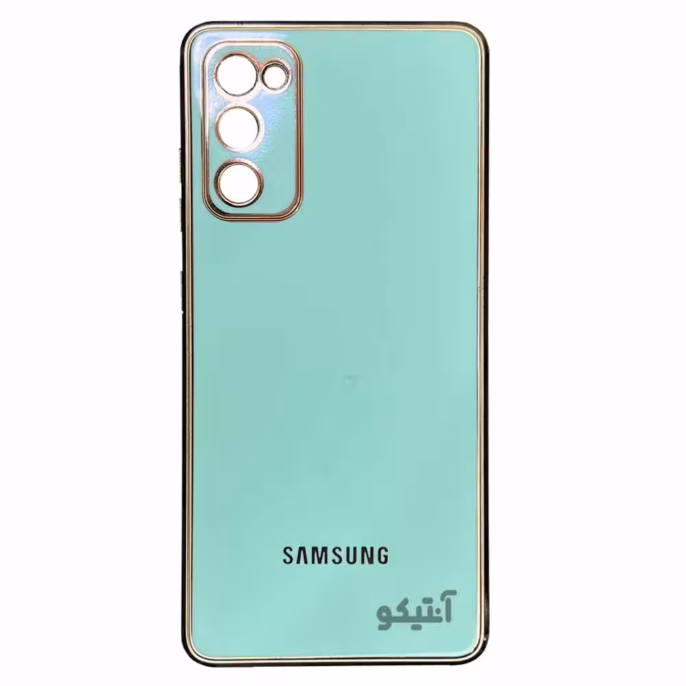 قاب My Case دور طلایی محافظ لنزدار مناسب برای Samsung S20fe-فیروزه ای