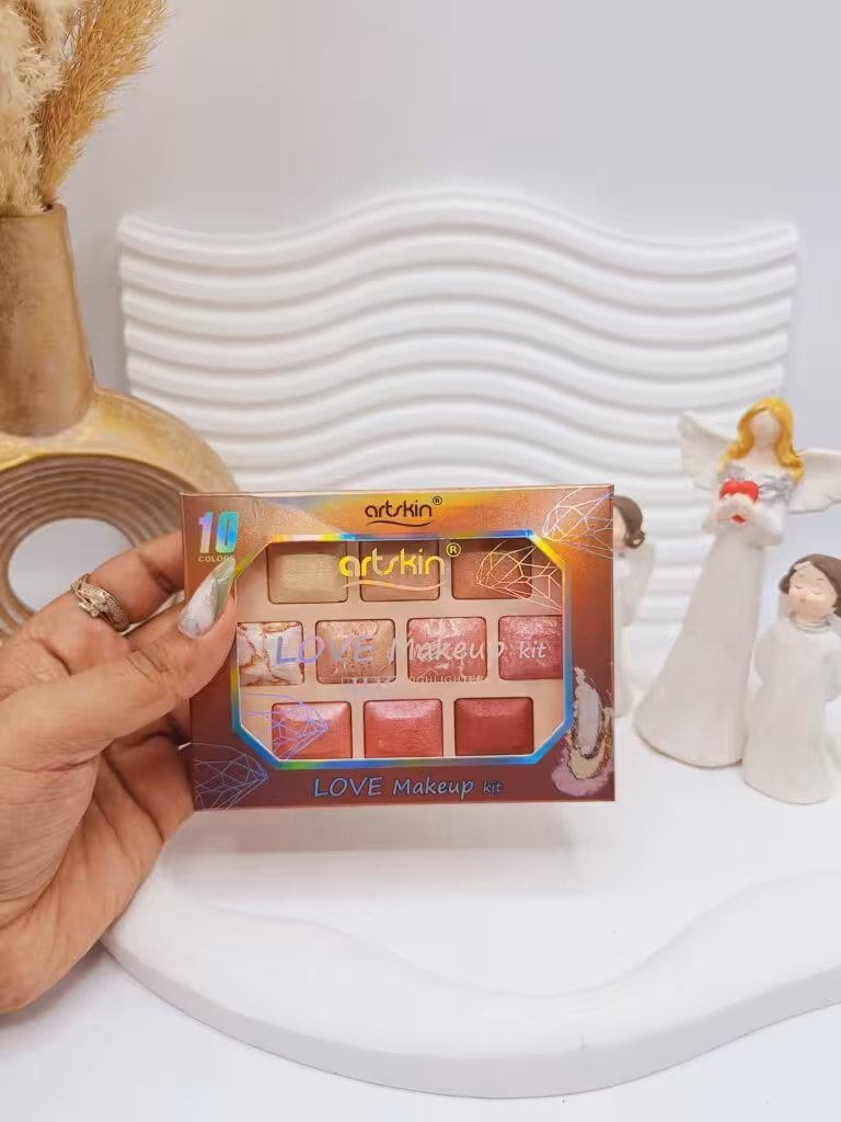 پالت رژ گونه و هایلایتر  10 رنگ برند artskin کد AS978088