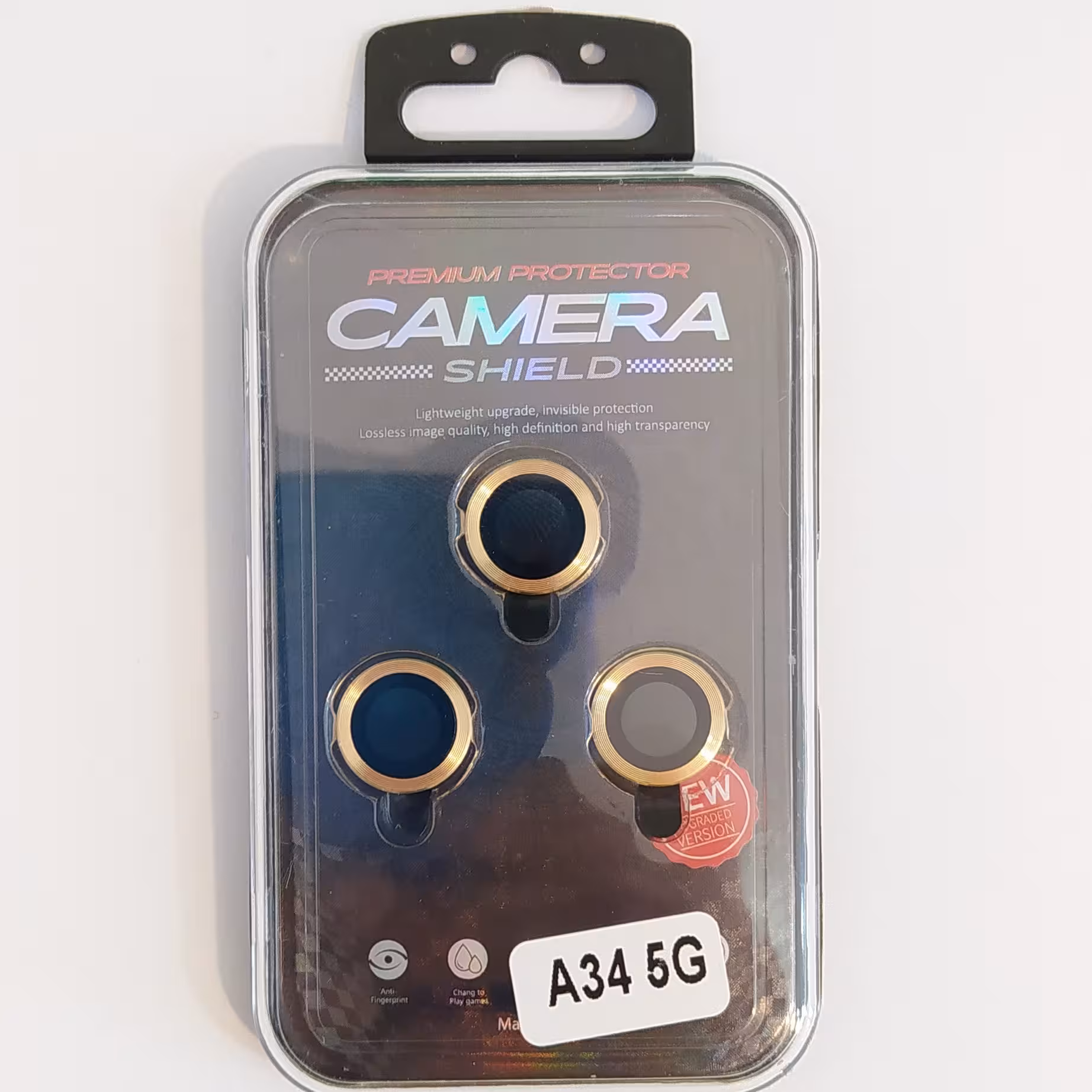 محافظ لنز رینگی گوشی A34-5Gسامسونگ رنگ طلایی