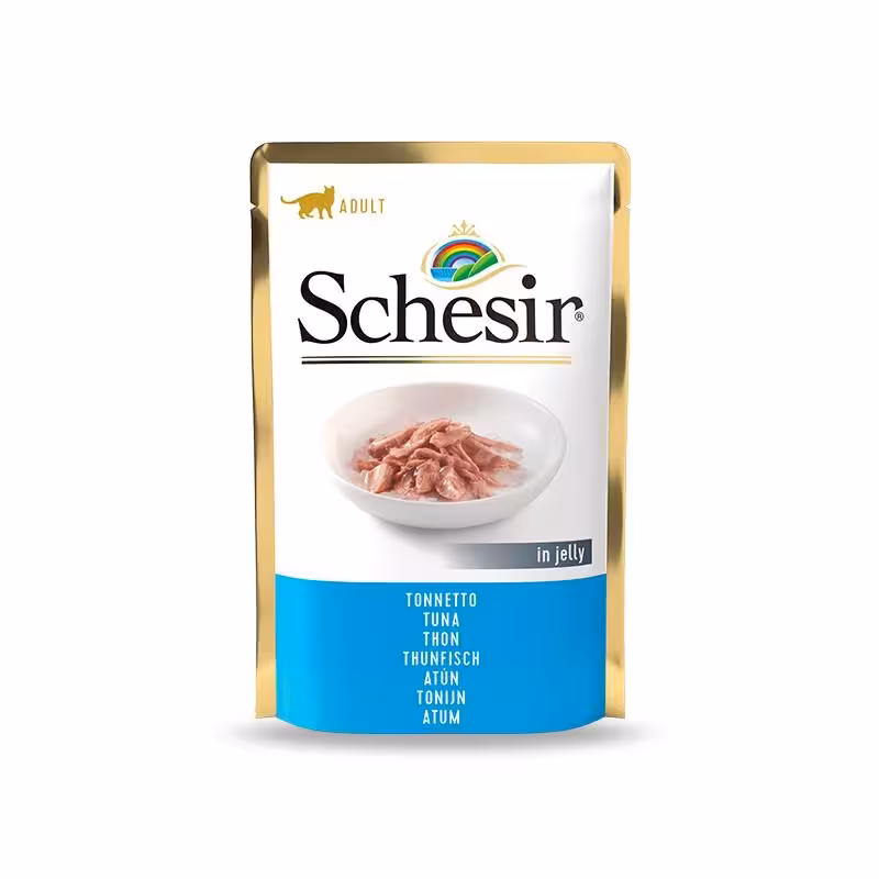 پوچ گربه شسیر با طعم ماهی تن در ژله 85 گرم