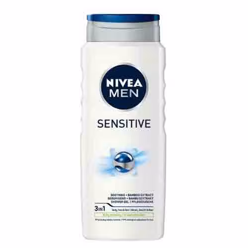 شامپو سر و بدن آلمانی نیوآ NIVEA Sensitive مردانه ، مناسب پوست حساس 500 میل