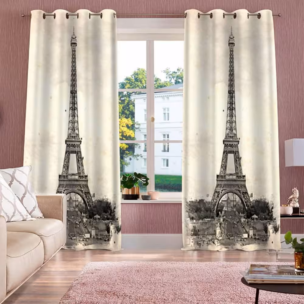 پرده پانچی کد 10 (طرح برج ایفل)