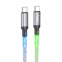 کابل شارژ 60 وات USB-C به USB-C هوکو مدل U112 طول 1 متر
