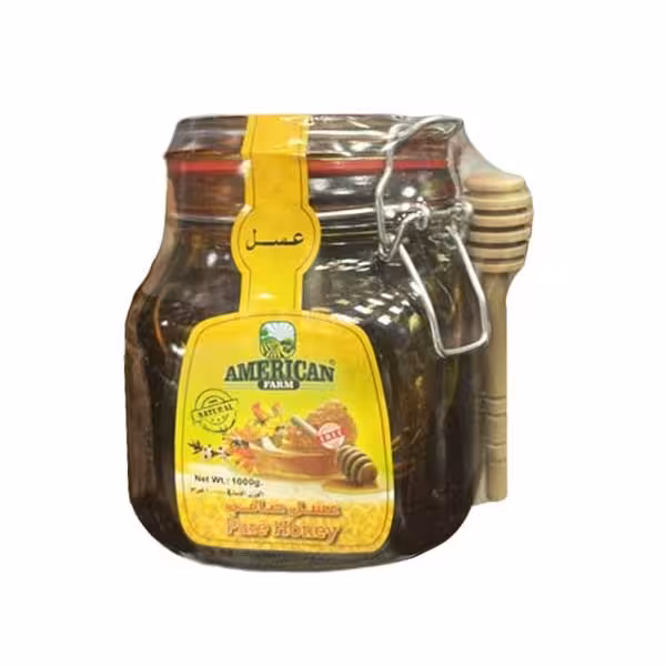 عسل طبیعی امریکن فارم وزن 1 کیلوگرم