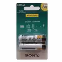باتری قابل&#x200C; شارژ قلمی سونی 2500 مدل NH-AA-B2GN