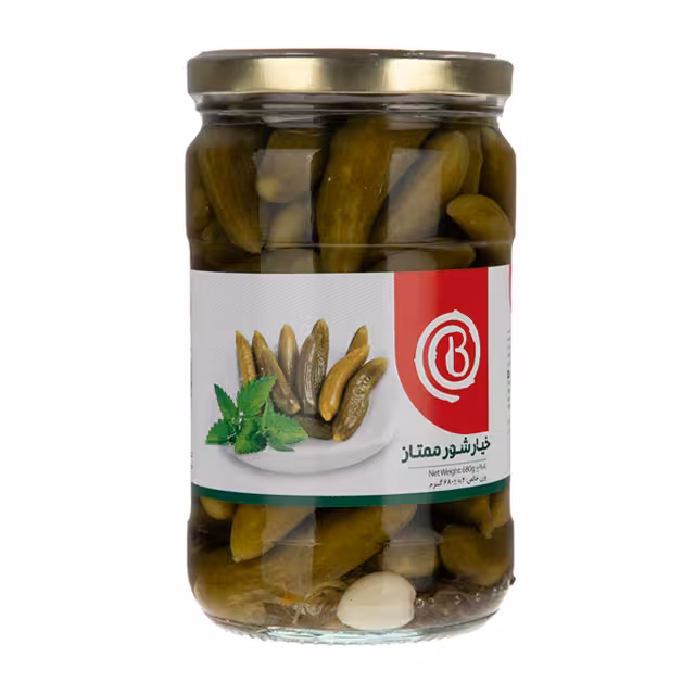 خیارشور ممتاز بیژن 680 گرمی