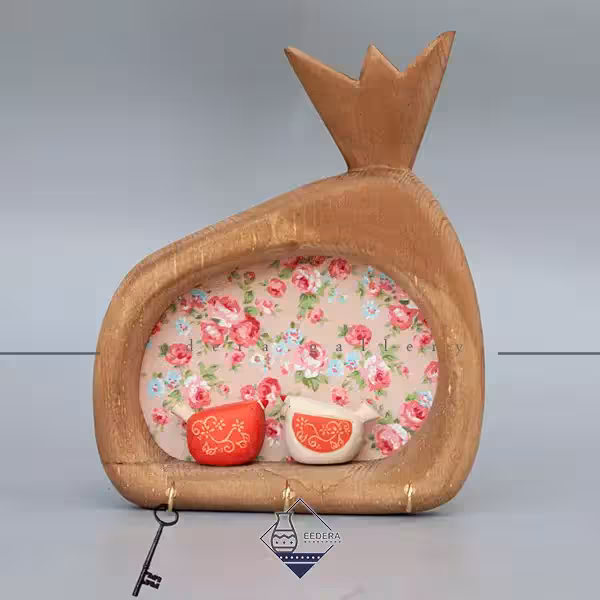 جاکلیدی جوجه پرنده جفتی پشت پارچه