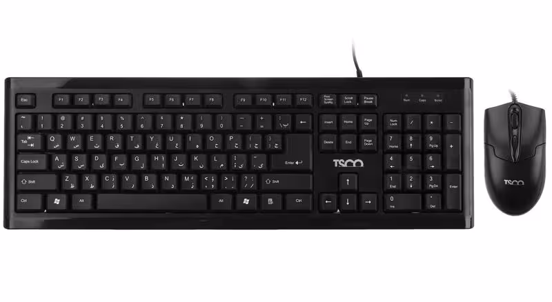 کیبورد و ماوس تسکو مدل TKM 8050 با حروف فارسی