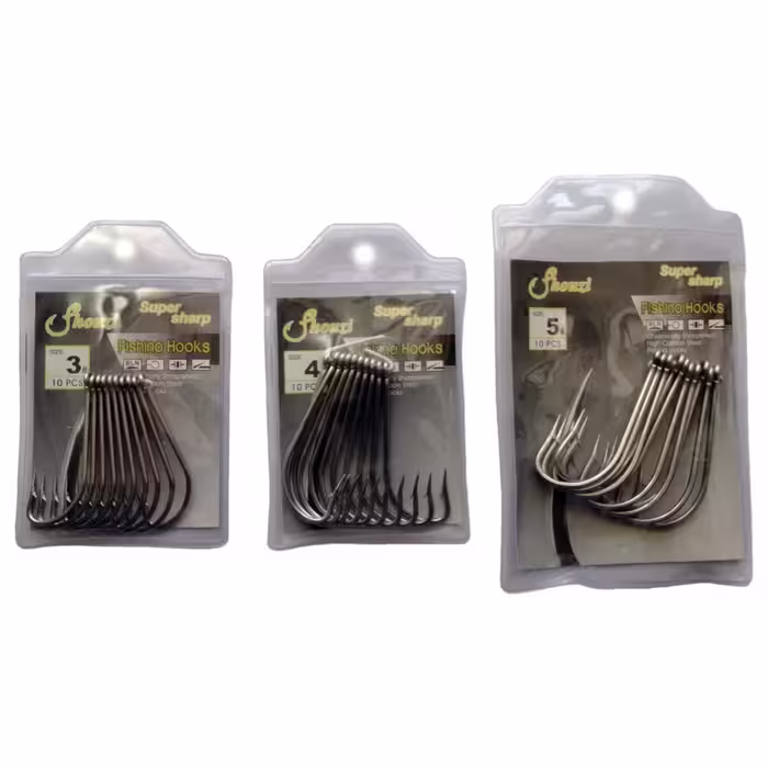 قلاب ماهیگیری آب شور SHOUZI مدل SUPER SHARP بسته 10 عددی