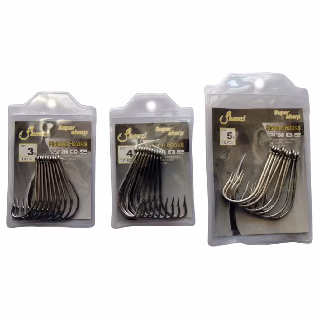 قلاب ماهیگیری آب شور SHOUZI مدل SUPER SHARP بسته 10 عددی