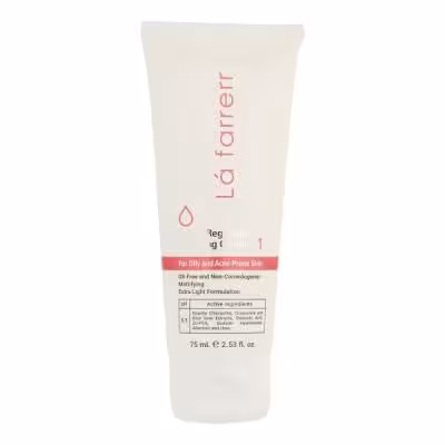 کرم کنترل‌کننده چربی و آبرسان لافارر مدل 01 مناسب پوستهای چرب و مستعد آکنه حجم 75 میلی‌لیتر