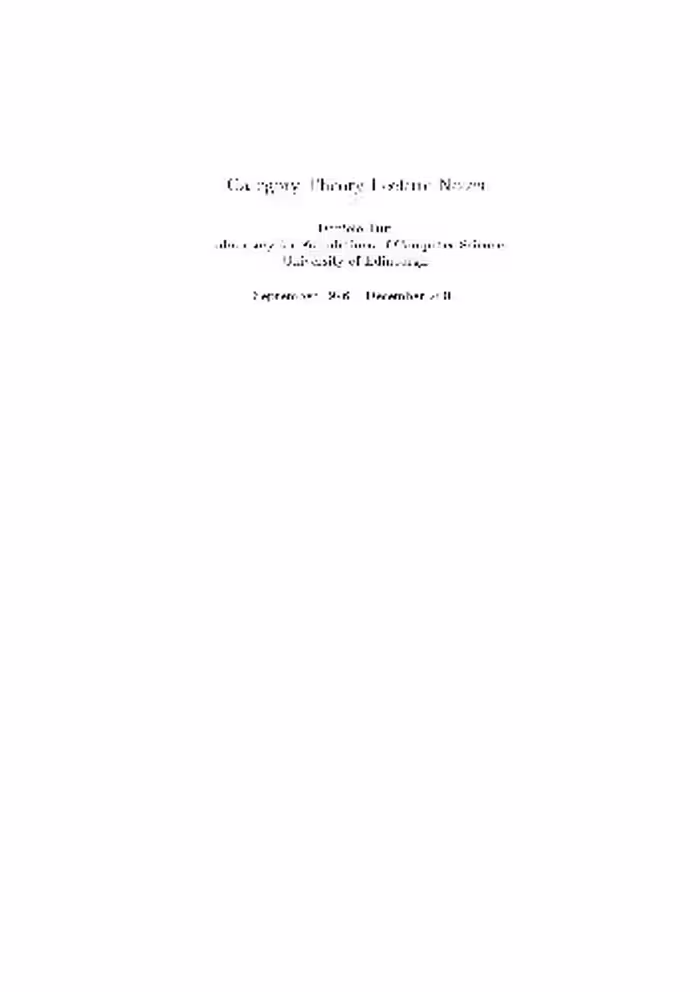خرید و دانلود نسخه کامل کتاب Category Theory 001