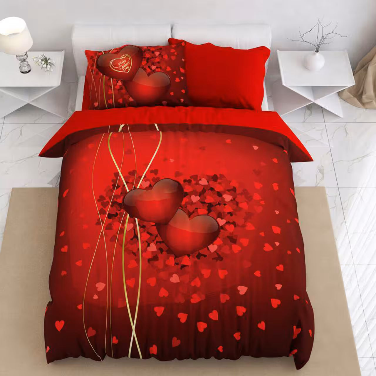 سرویس لحاف روتختی ترکسان یک نفره 4 تیکه کد D138