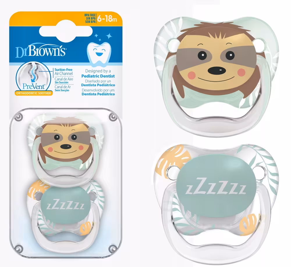 پستانک ارتودنسی 6-18  راکن و حر ف z دکتر برانرز  drbrowns  pv12015-gbx