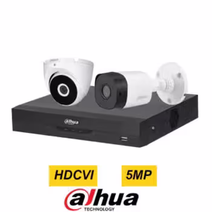پکیج دوربین مداربسته 5 مگاپیکسل داهوا با XVR 4K