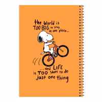 دفتر مشق 80 برگ اس جی مدل اسنوپی و دوچرخه